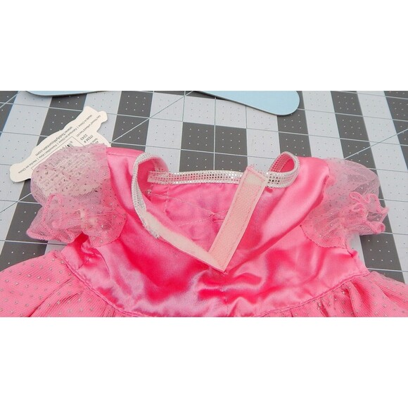 Teddy Mountain Pink Fairy Princess Dress And Hair Bow Rose Netting 16 Inch Bear - Picture 8 of 8